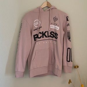 Young and Reckless Hoodie Pink